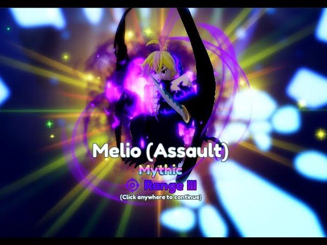 Meliodas ( Assault) SHOWCASE! ANIME ADVENTURES Update 11 NEW META GROUND UNIT