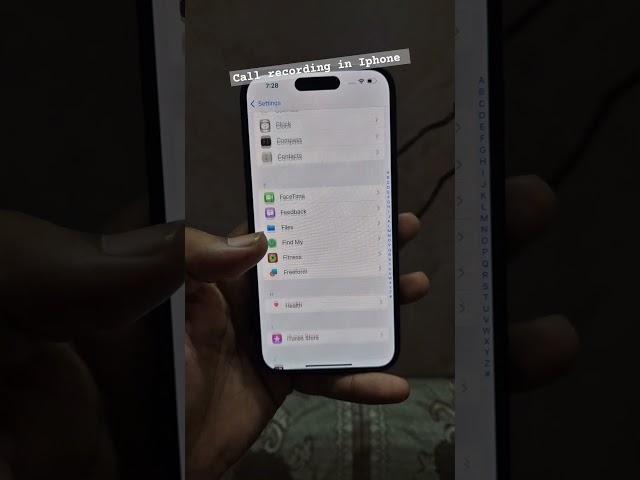 Call recording in iphone 15 and iphone 16 #shorts #iphone