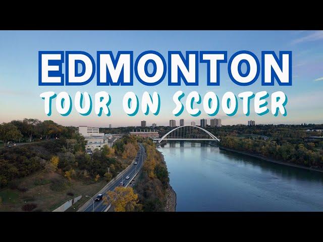 Must Checkout Edmonton River Valley Riding a Scooter | Alberta Canada | maplesnaps