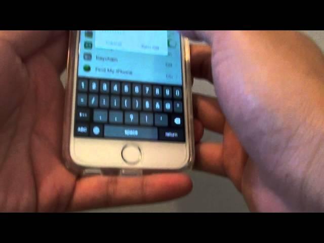 iPhone 6: How to Remove iCloud Account