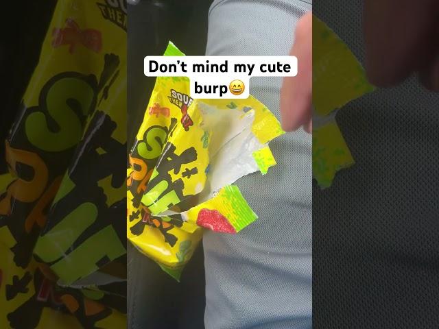 Don’t mind my cute burp #funny #candy #shortsfeed #shorts #youtubeshorts