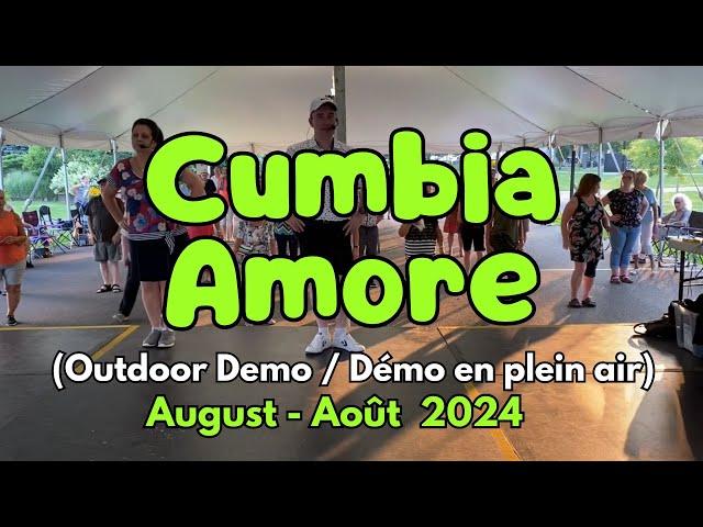 Cumbia Amore Line Dance (Outdoor Demo / Démo en plein air / Montréal August  - Août 2024)