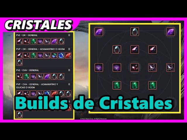 Que Builds de Cristales usar para PVE, PVP y Profesiones | Las más usadas | Black Desert Online