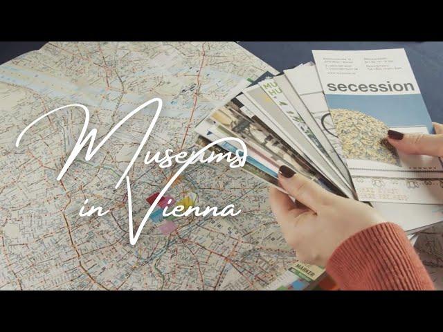 ASMR Looking through Museum Leaflets from Vienna (Soft Spoken, Map Placements)