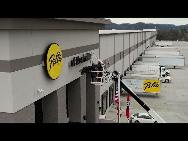 NEW SIGN FOR PELLA TENNESSEE! | Installation with Joslin and Son Signs!