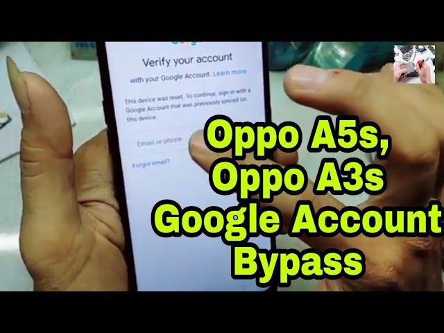 OPPO A5S, A3s GOOGLE ACCOUNT BYPASS