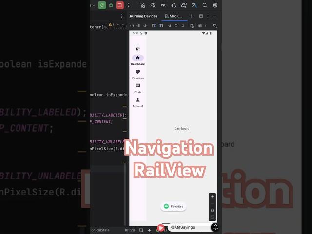 Navigation RailView | Android Studio