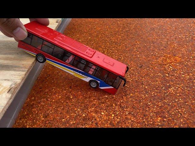 Cars Fall In The Water Welly Cars #5 : Bus Toys