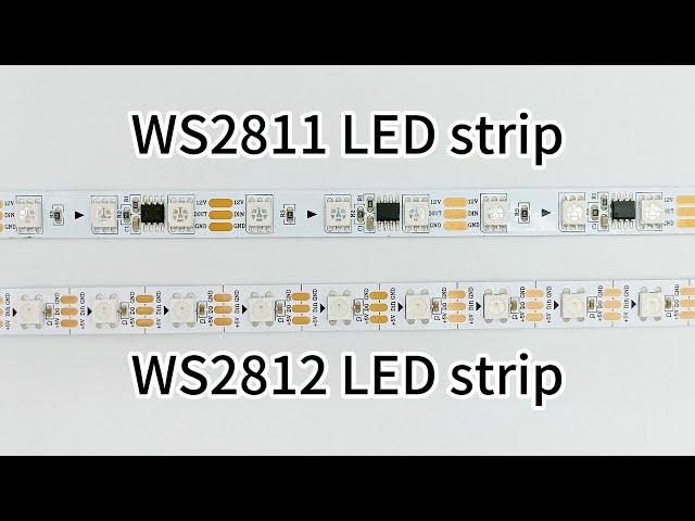 WS2811 VS WS2812 LED Strip Light