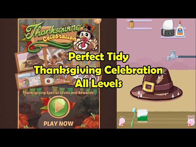 Perfect Tidy Thanksgiving Celebration Level 1-10 Full Walkthrough | All Levels