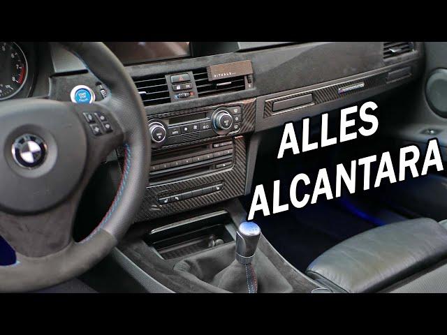 Innenraum in ALCANTARA folieren | Interieur BMW E46 E90 E92 Dekorleisten / Zierleisten folieren