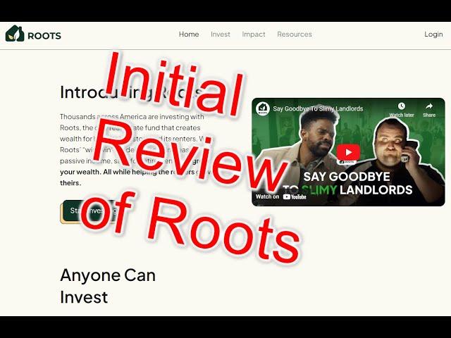 Review of Roots Real Estate Investing Platform