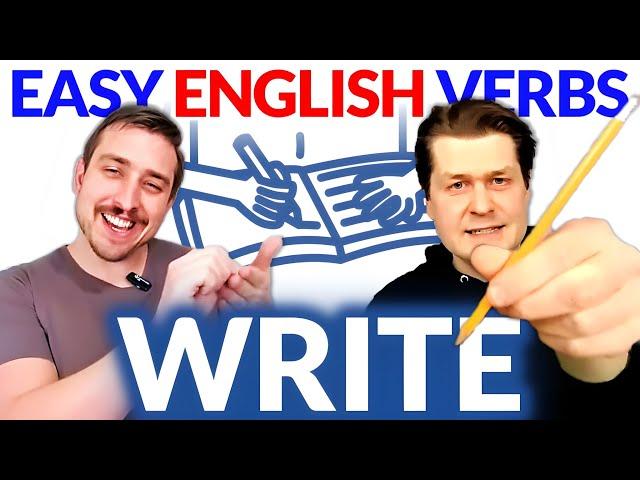 WRITE  Learn English Verbs | English Comprehensible Input Easy Beginner Lesson | Natural Approach
