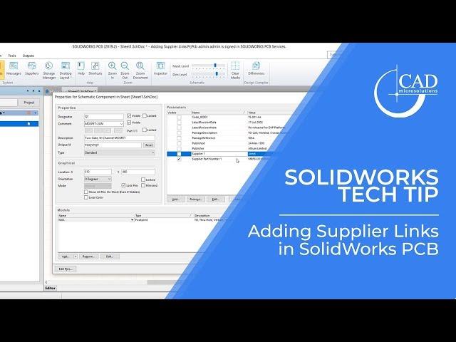 Tech Tip Tuesday: How to Add Supplier Links in SolidWorks PCB