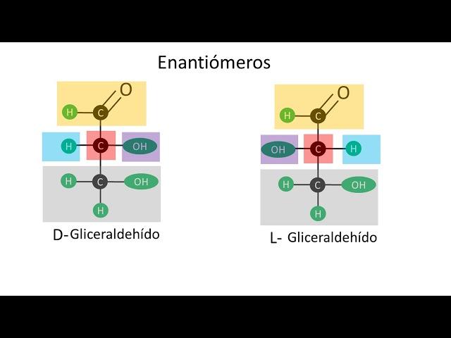 Carbohidratos | Enantiómeros y epímeros | Configuración D y L