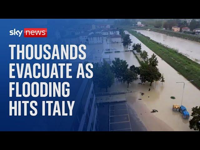 Thousands forced to evacuate in northern Italy as floods hit central Europe