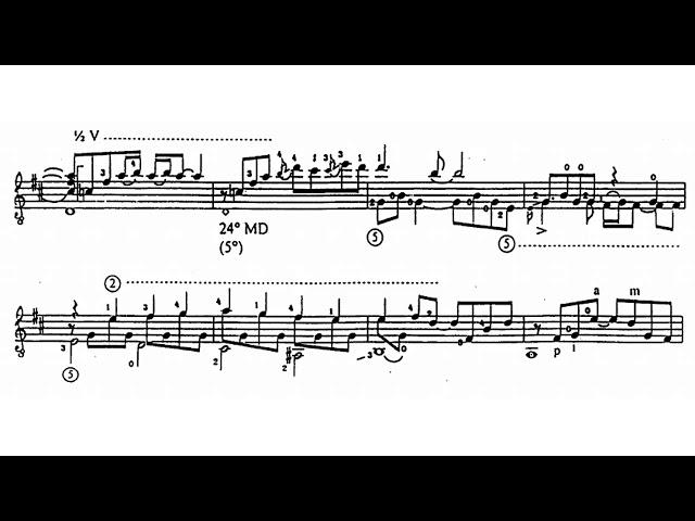 Viktor Kozlov - Ballata per Elena bellissima for Guitar (Score video)