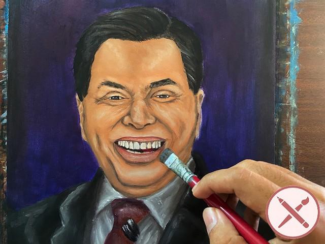 Silvio Santos | Painting | Time-Lapse | Alla Prima