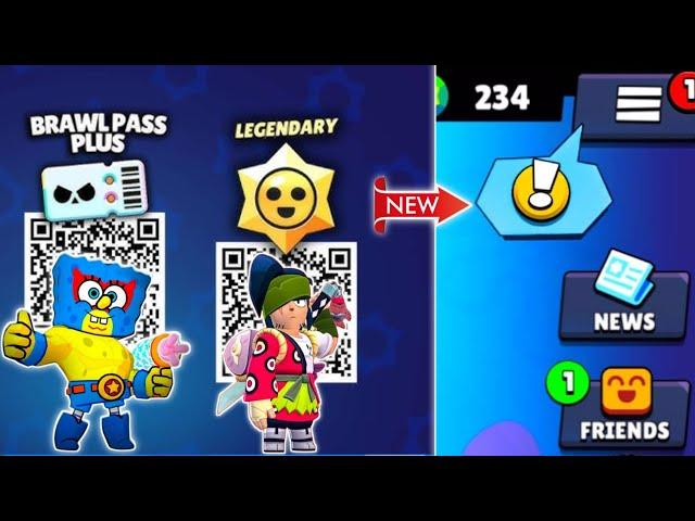 GIFT!  FREE GIFT QR CODE  BRAWL PASS REWARDS  BRAWL STARS UPDATE!