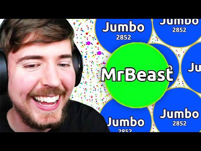 MrBeast Plays Agar.io with Jumbo (456,000$ Score in Agar.io)