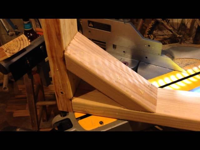 Woodworking Tip - Angles for a T Frame Cross Brace