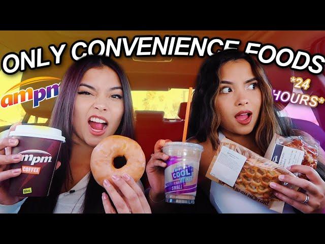 Eating Only Convenience Store Foods For 24 Hours!