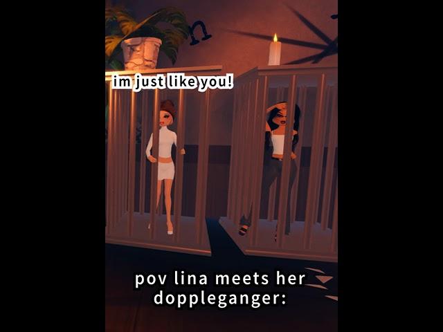 Lina meets her doppelganger: #meme #dti #dresstoimpress #lanalore #lina #dresstoimpress #roblox #lol