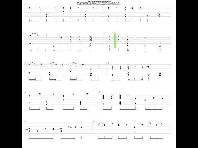 SHAPE OF YOU FINGERSTYLE GUITAR TAB (ED SHEERAN)