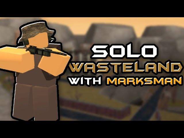 Solo Wasteland with Marksman - Roblox Tower Battles