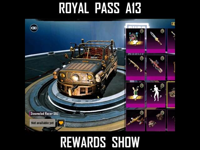 Royal Pass A13 Rewards  #pubgmobile #pubg #pubgm
