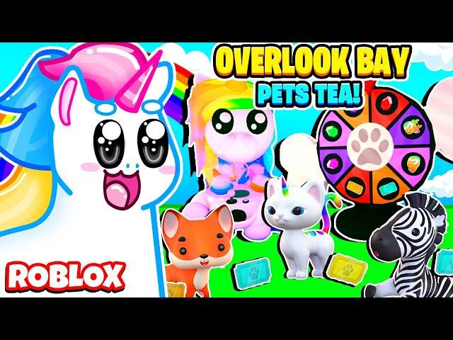 SPILLING THE TEA ON THE PETS IN OVERLOOK BAY! Roblox Overlook Bay Pets