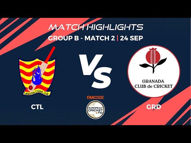 Group B, Match 2 - CTL vs GRD | Highlights | FanCode ECS Spain, 2022 Day 3 | ECT22.066