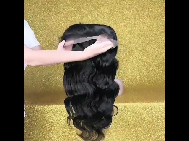 Natural Black Lace Frontal 100% Human Hair Wig #humanhair #lacefrontalwig #hair #beauty