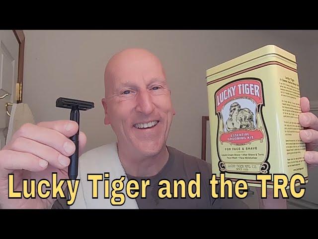 An Evening Head Shave with Lucky Tiger and The Razor Company's TRC Razor