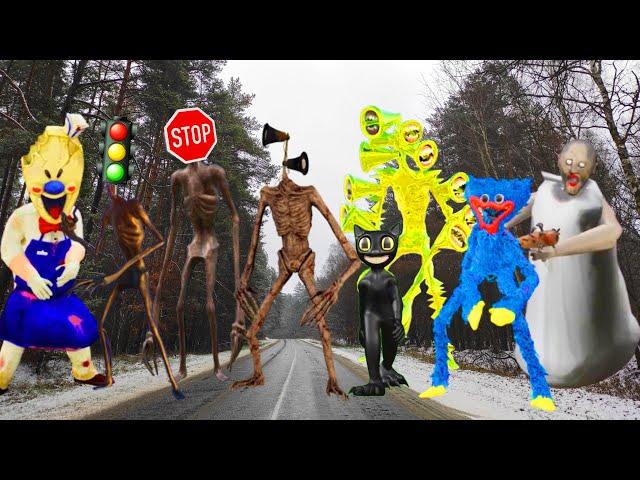 Сиреноголовый Картун Кэт Мороженщик Скромник Хаги Ваги | Siren Head Cartoon Cat SCP 096 Huggy Wuggy