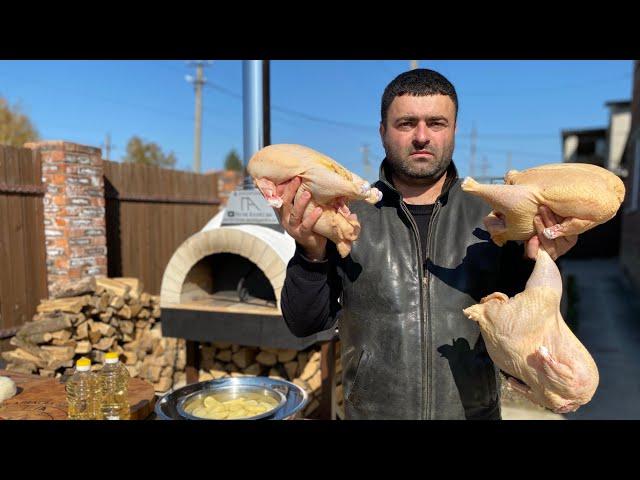 Delicious and juicy CHICKEN in a cauldron