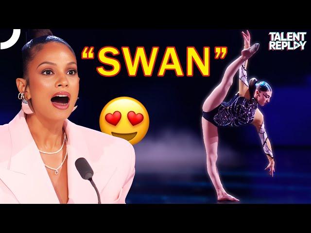 Swan Elegance Meets Talent! Lillianna Clifton Dazzles on BGT Stage!