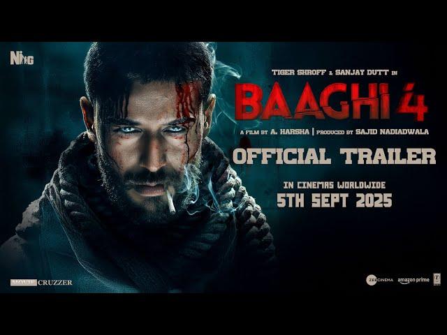 Baaghi 4 - Trailer 2025 | Tiger Shroff | Sanjay Dutt | A. Harsha | Sajid Nadiadwala