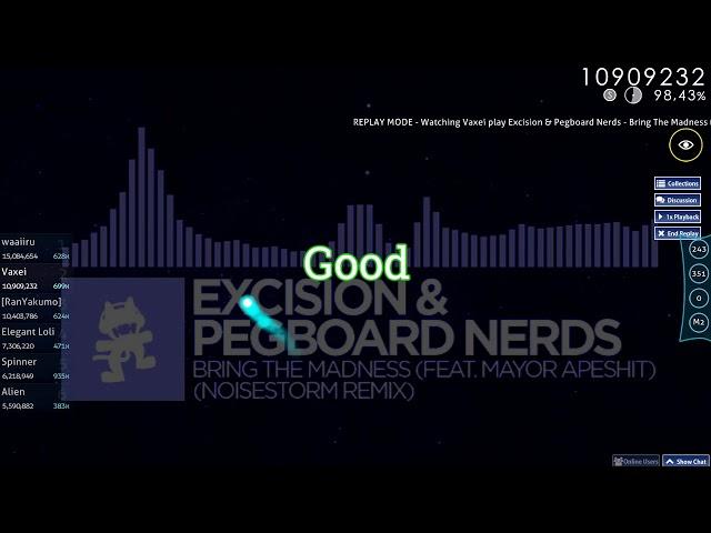 Vaxei | Excision & Pegboard Nerds - Bring The Madness [MADNESS] +HD 99.06% | FC #1 LOVED