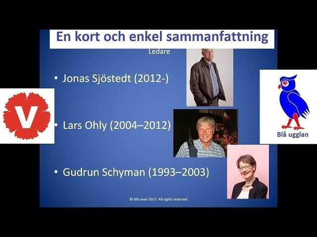 Vad står Vänsterpartiet för (V) [En kort och enkel sammanfattning] [Svenska partier]