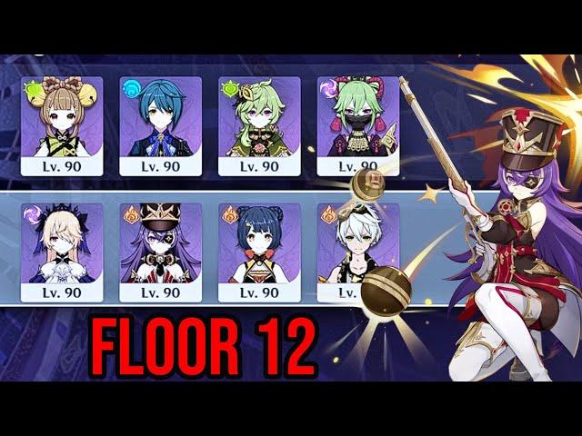 F2P 4 Star Weapons & 4 Star Characters Spiral Abyss 5.1 Floor 12 Genshin impact