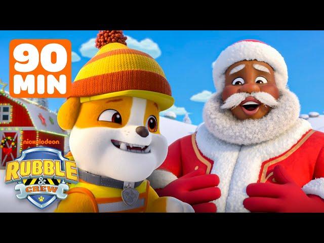 Rubble & Santa Build a Toy Workshop & Save Christmas! w/ Mix, Charger | 90 Minutes | Rubble & Crew