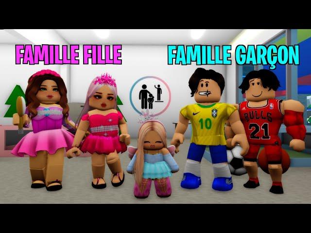 FAMILLE FILLE Vs FAMILLE GARÇON sur BROOKHAVEN RP ROBLOX…