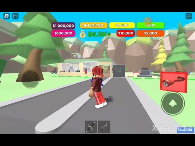 Playing 2 player bank tycoon in Roblox