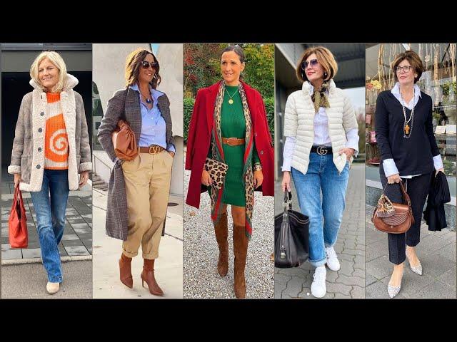 Women Winter Outfits Wear Style Top Trending 2023 | Best Clothing Style For Women Old Ages 50+