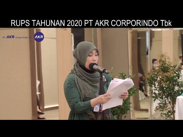 AGM 2020 : PT AKR Corporindo Tbk