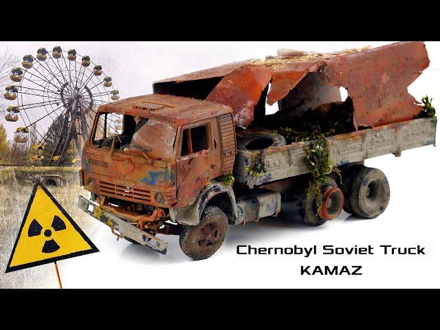 Restoration Chernobyl Truck Abandoned Soviet KamAZ rusty car