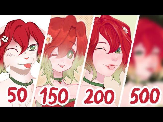 Заказала арты за 50, 150, 200, 500 рублей + Speedpaint