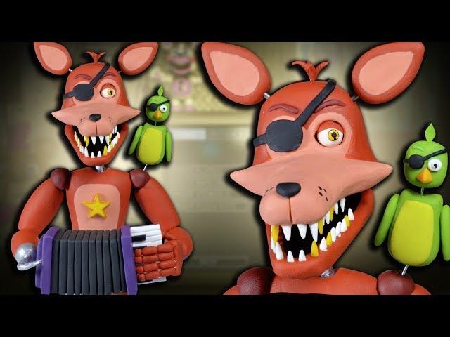 How to make ROCKSTAR FOXY  FNAF 6 (Freddy Fazbear's Pizzeria Simulator)  Tutorial  Polymer clay