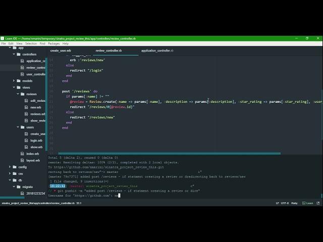 Review This! Screen recording coding session